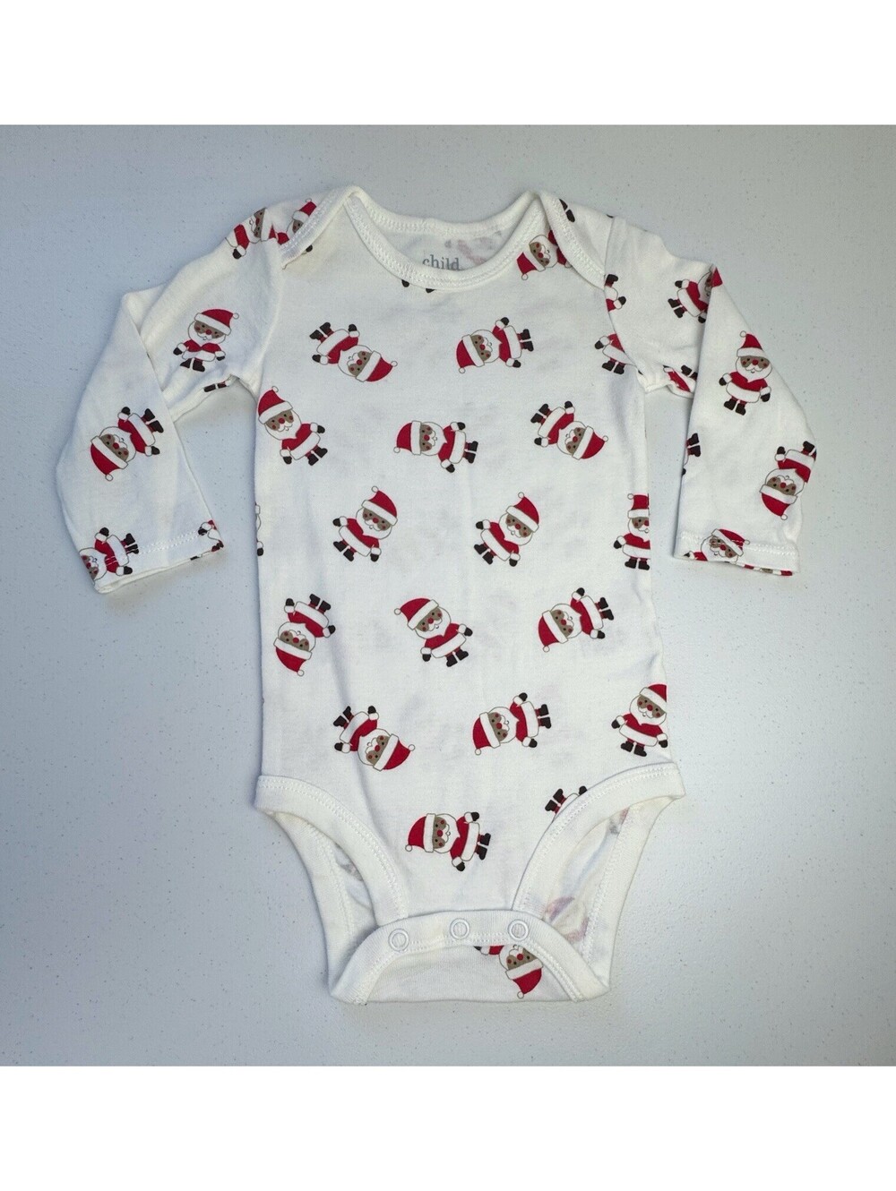 Carters Santa Patterned Bodysuit 3-6 months